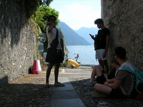 In an alley by the water