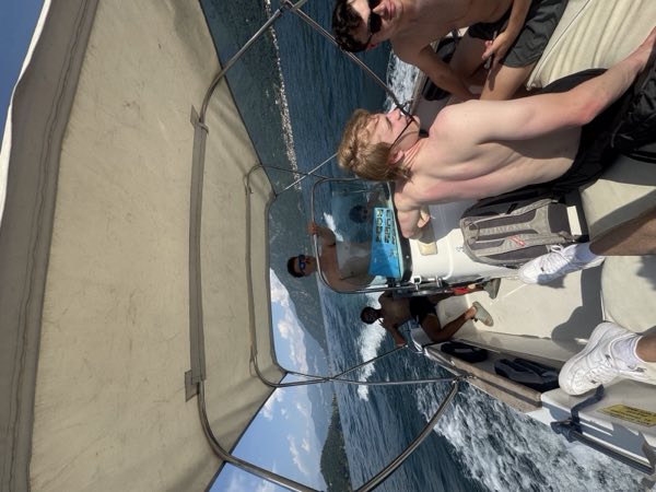 On the boat