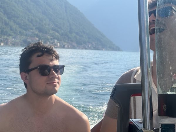 Friends on the boat